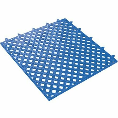 BSC PREFERRED 12 x 12'' Tile Blue Lok-Tyle Drainage Mat, 4PK H-1328BLU